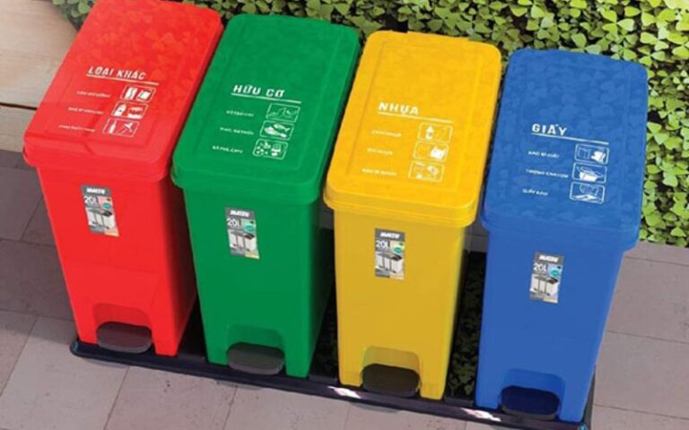 Tổng hợp các mẫu thùng phân loại rác thải phổ biến hiện nay