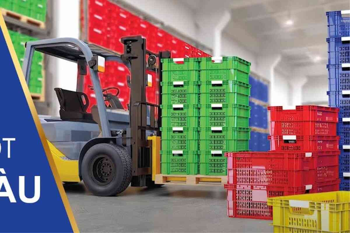 Sóng nhựa hở 2 màu 2T4 (thùng nhựa rỗng 2 màu)