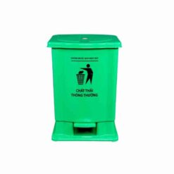 Thùng rác đạp lớn 20 lít xanh lá