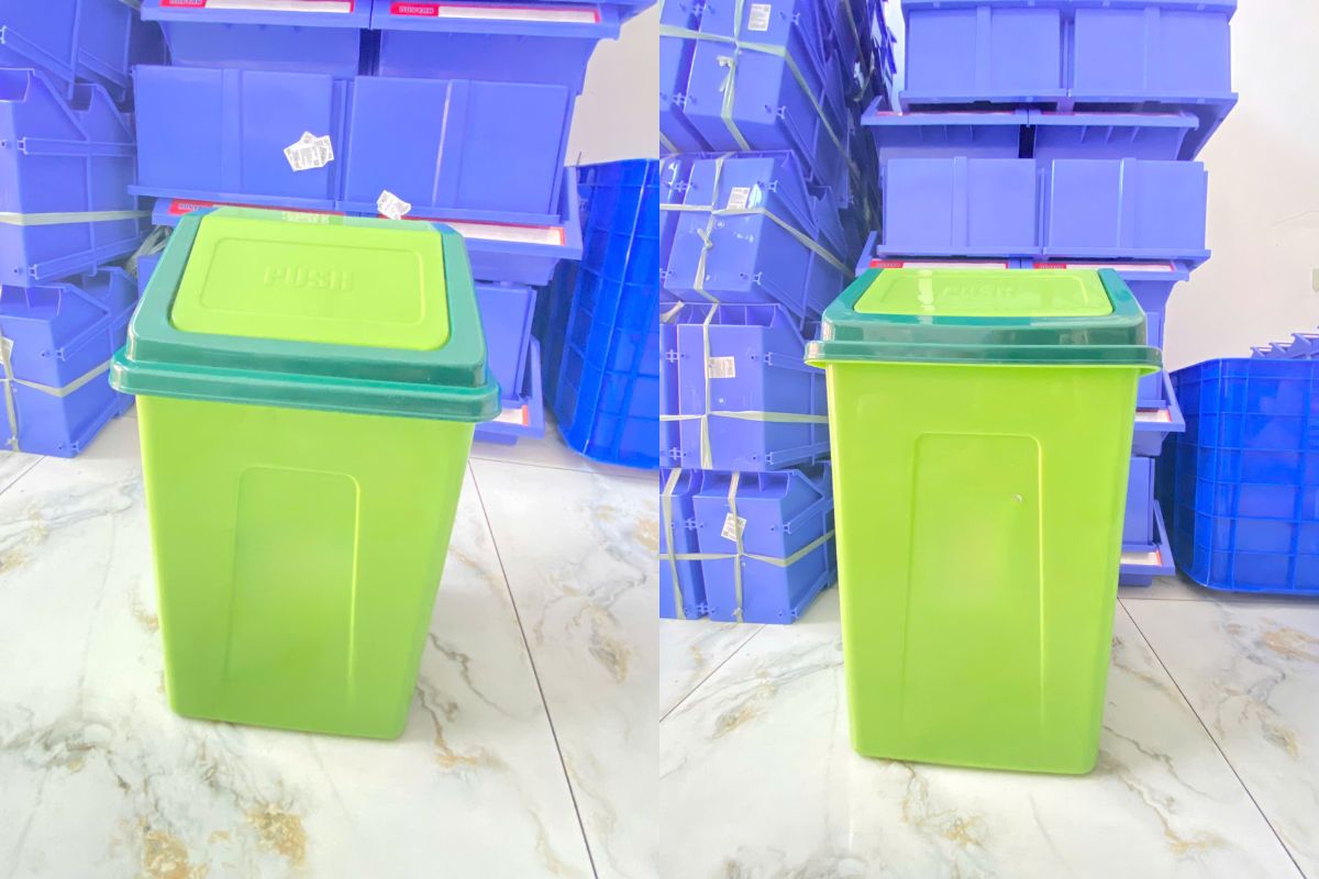 Thùng rác nắp lật nhỏ 9l