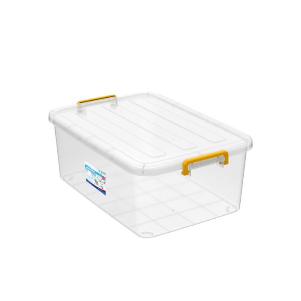 Thùng nhựa chữ nhật 55 lít trắng trong