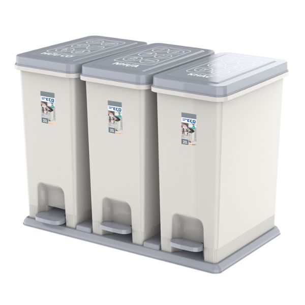 Thùng rác eco 3 ngăn