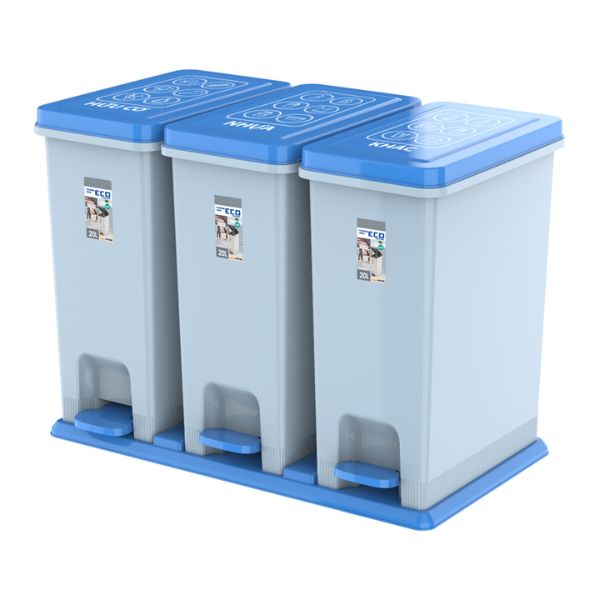 Thùng rác phân loại 3 ngăn